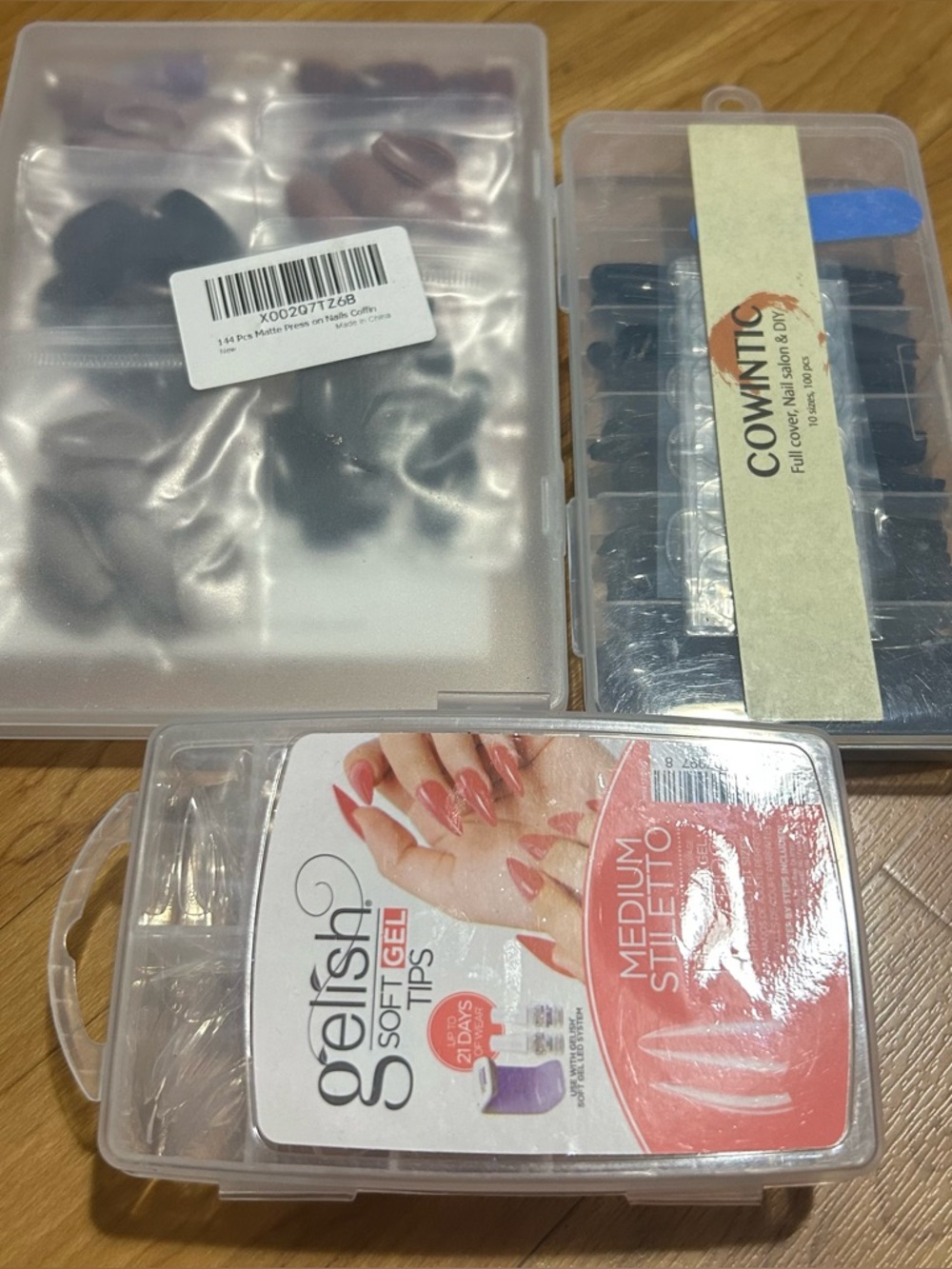 Assorted Press On Nails Various Shapes and Colors